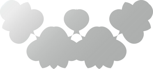 Glossy Soft Gray Vector Symbol – Elegant Abstract Shape for Modern Interfaces, Branding Assets, and Digital Creations