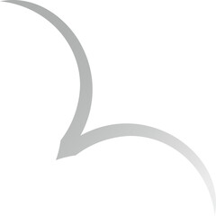 Glossy Soft Gray Vector Symbol – Elegant Abstract Shape for Modern Interfaces, Branding Assets, and Digital Creations