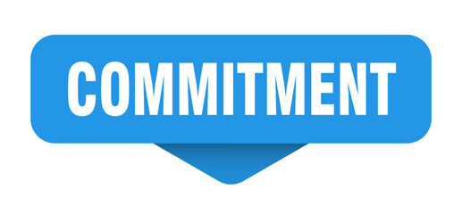 commitment sticker. commitment sign on transparent background