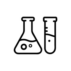 Medical laboratory blood, urine, sperm and stool test editable stroke outline icons set isolated on white background flat vector illustration.