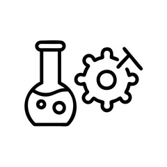 Medical laboratory blood, urine, sperm and stool test editable stroke outline icons set isolated on white background flat vector illustration.