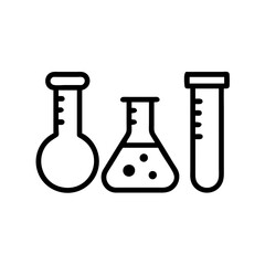 Medical laboratory blood, urine, sperm and stool test editable stroke outline icons set isolated on white background flat vector illustration.