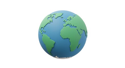 Fototapeta premium 3d Earth Globe Model for Websites and Presentations