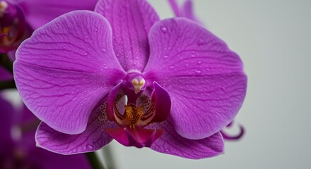 Obraz premium Orchid's Velvet Embrace AI Generated
