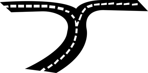 Fototapeta premium road highway vector illustrations, map, car, highway, road, vector, street, path, traffic, way, asphalt, illustration, isolated, travel, curve, journey, perspective, transport, route, white, winding, 