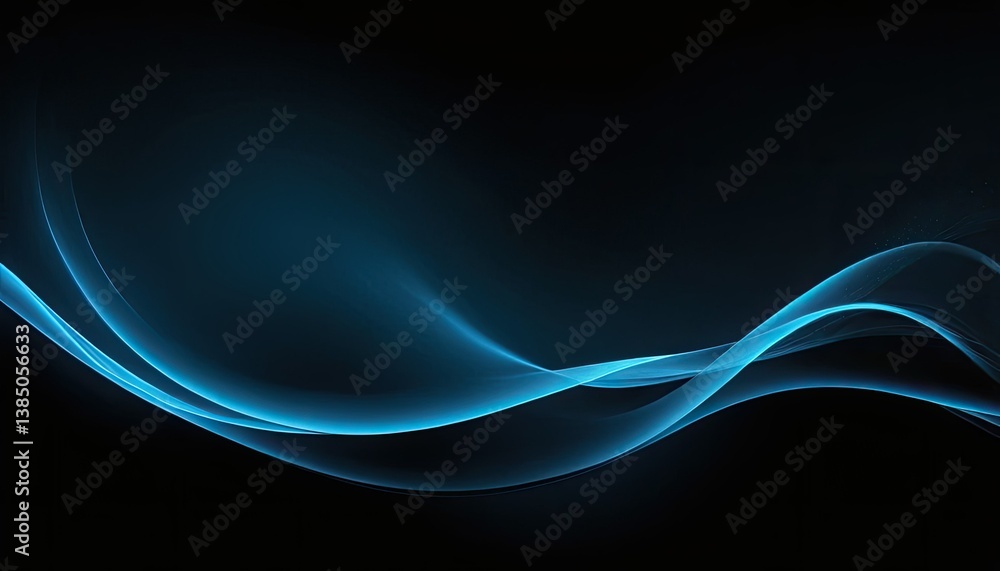 Poster blue wave abstract background technology generative ai aig21 1