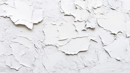 Fototapeta premium Cracked white stucco wall texture