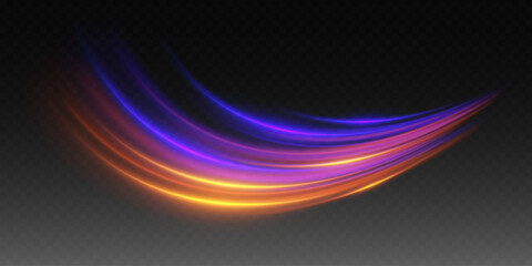 Abstract light trace of lines and speed.