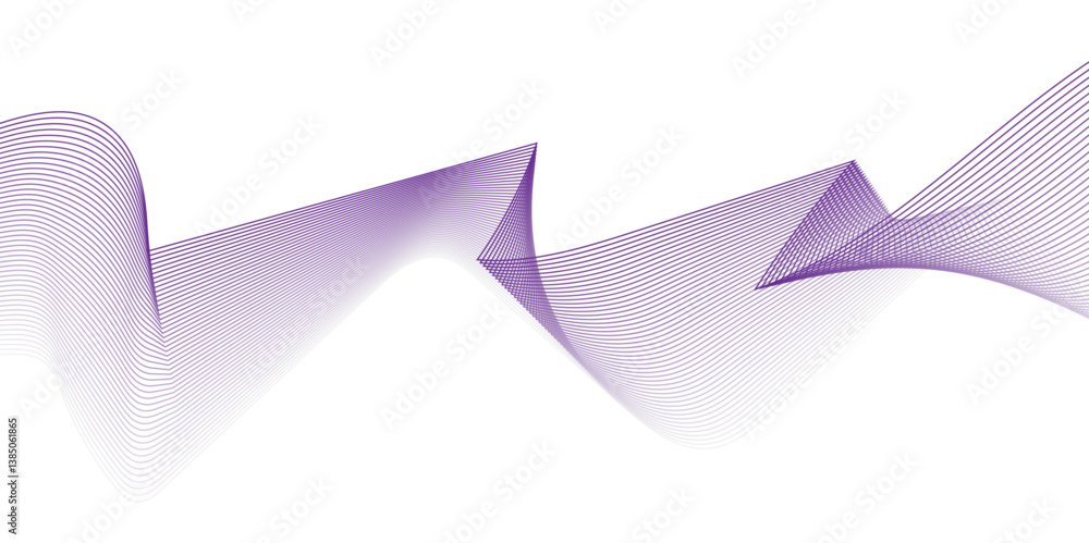 Poster abstract mesh stripe design. music dynamic gradient thin digital line. technology flow web science t
