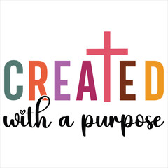 Religious Christian T-shirt Design with Bible Quotes and Typography