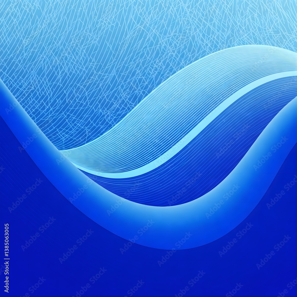 Poster abstract blue waves: a serene visual of abstract blue waves, creating a dynamic yet tranquil composi