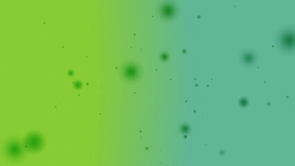 Green and Teal Gradient Abstract Background with Soft Bokeh Effect