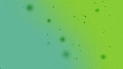 Green and blue gradient with green dots