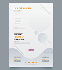 Corporate flyer template with special design