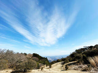 山頂展望台から見る空模様