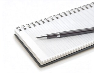 Empty Notebook and Pen – Writing or Planning Concept