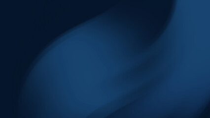 Modern Deep Blue Abstract Gradient Background with Smooth Flowing Curves