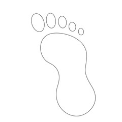 Obraz premium human foot print