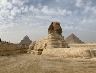 sphinx and pyramid