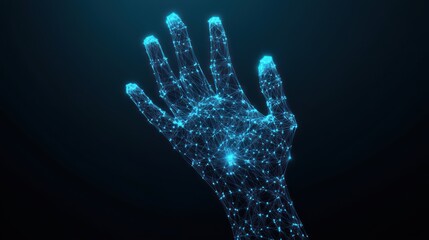 Digital hand, geometric design