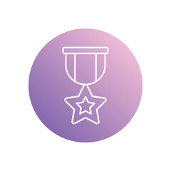 Badge  icon isolated on a white background. Vector illustration.