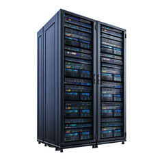 Server Rack Image on transparent background