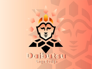 Daibutsu Logo Design - Geometric Buddha