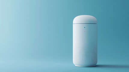 A sleek home speaker displaying a minimalist design perfect for enhancing any modern living environment