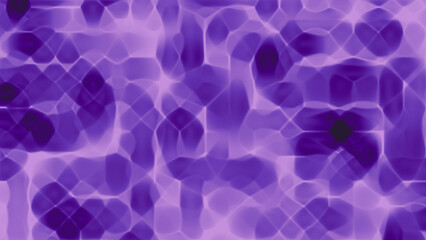 displays purple abstract shapes resembling glowing multifaceted gems