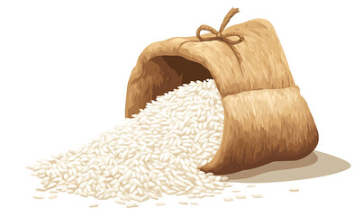 rice-related illustrations and smart farming technologies, focusing on grains, plants, cultivation, and innovative agricultural solutions for commercial use.
