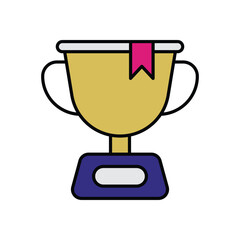 Trophy  icon isolated on a white background. Vector illustration.