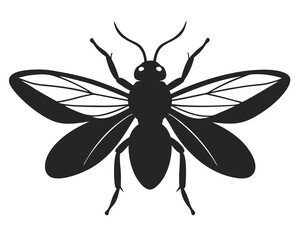 Insect silhouette vector illustration