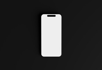 mobile phone on black background