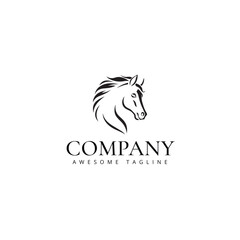 horse vector logo best for sport races	
