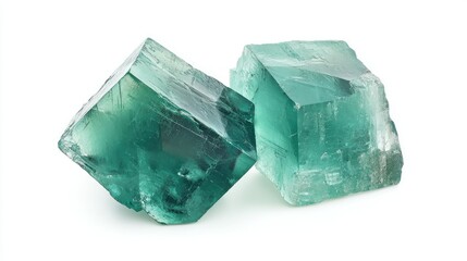 Obraz premium Fluorite isolated on white background