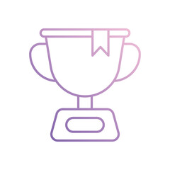 Trophy  icon isolated on a white background. Vector illustration.
