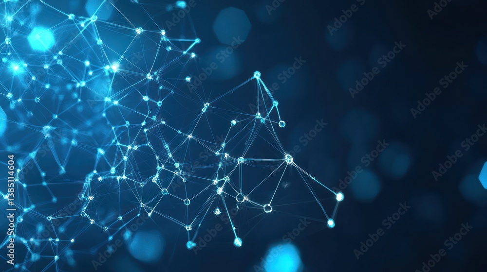 Poster abstract network connections, technology concept, digital background, possible use in presentations 