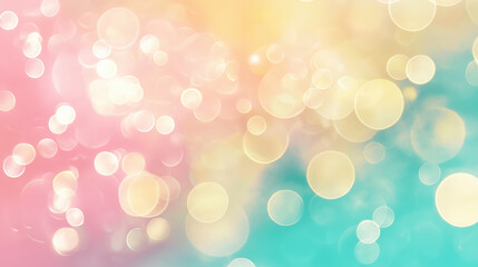 Obraz premium Soft pastel bokeh background with shimmering light effects