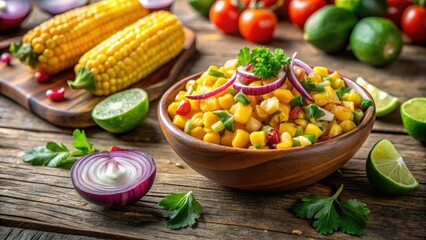 Fresh corn, zesty lime, fiery jalapeño, crisp onion, and fragrant cilantro unite in this delightful salsa.