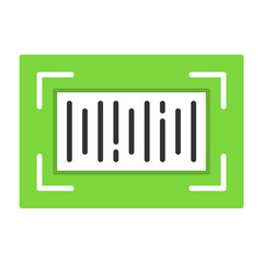 Barcode Flat Style Icon