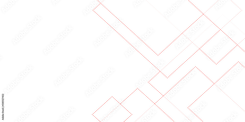 Poster red and white geometric shape seamless tech technology abstract subtle background vector illustratio