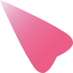 Glossy Pink Gradient Icon – Soft and Stylish Abstract Symbol for Modern UI and Creative Design Uses