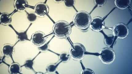 Nanotechnology molecule atom science plasma molecular background concept chemical biology dna