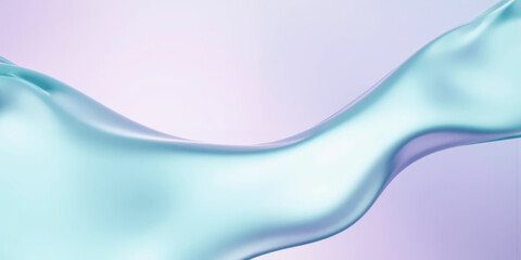 Ethereal Aqua and Soft Lilac Glow - A dreamy pastel abstract design with gentle aqua and soft lilac hues blending
