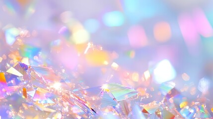 Vibrant iridescent holographic rainbow foil art abstract texture background colorful design