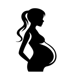 pregnant woman silhouette