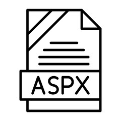 CFM File Format Outline Style Icon