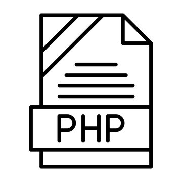 CSS File Format Outline Style Icon