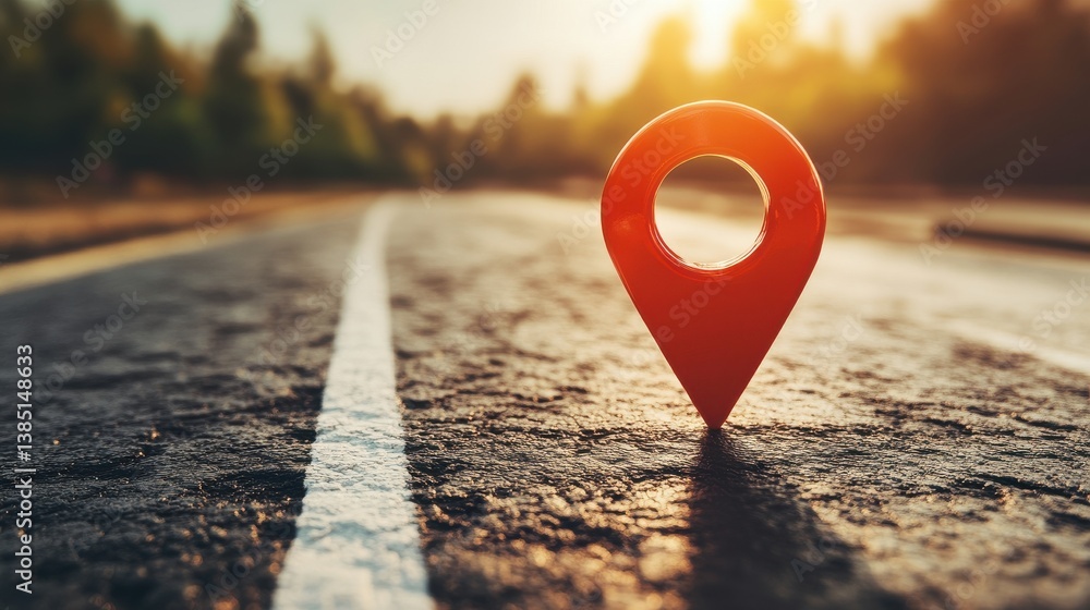 Poster red location symbol pin icon sign or navigation locator map travel gps direction pointer and marker 