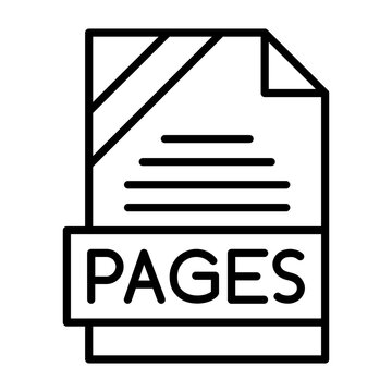 ODI File Format Outline Style Icon